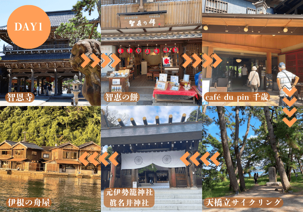天橋立モデルコース1日目